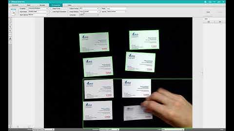 IRIScan Desk  - How to scan Business cards