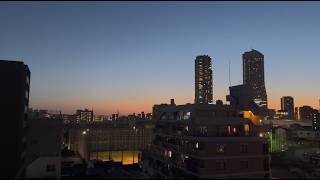 4K Japan City Sunset | Golden Hour Skyline View (2h)