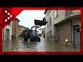Alluvione Conselice, aiuti con ogni mezzo: trattori e fuoristrada in azione