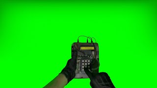 FPS view, Bomb, green screen