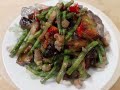 Stir fried Eggplant and string beans/Budget friendly Recipe