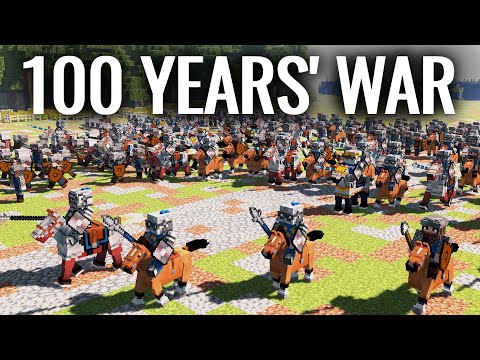 Battle of Agincourt in Minecraft | MEDIEVAL WAR