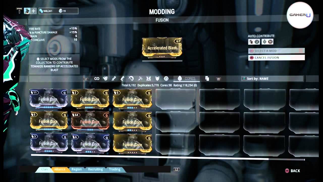 warframe where to buy mods