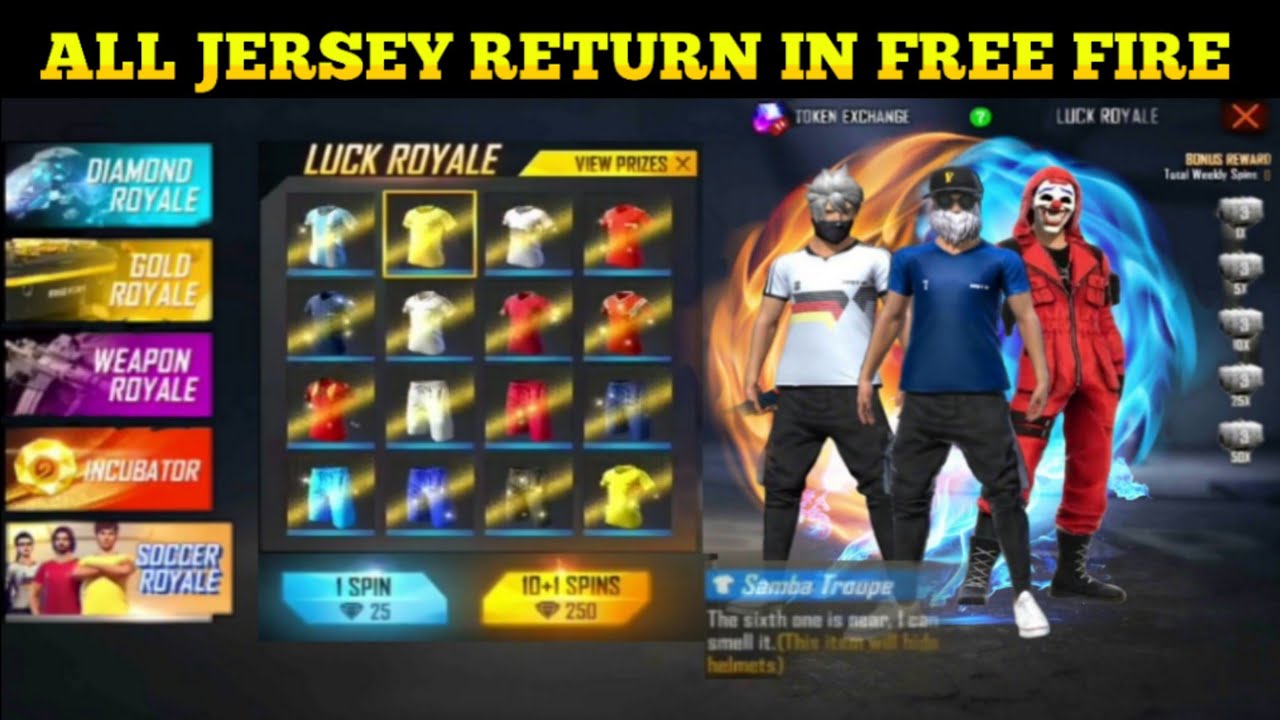 Free Fire Jersey Return 21 Jersey Return Free Fire Football Jersey Return Free Fire Youtube