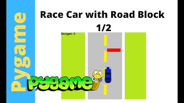 Pygame Tutorial - Race Car with Road Block Game 1/2 : Set Up Window, Create Player