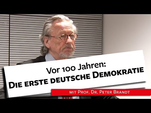 Die Weimarer Republik: Die erste deutsche Demokratie - Prof. Dr. Brandt, 20.05.2019