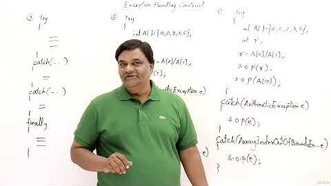 Lecture 18.2 : How to Handle Exceptions — [Abdul Bari] Java Course