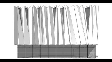 3d modeling a folding facade using Sketchup
