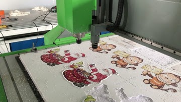 RW1325 CCD cnc router Work with UV printers