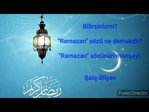 Video: Müsəlman Ramazan Nə Deməkdir?