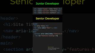 Junior Developer vs Senior Developer (Part 3) #programming #coding #html