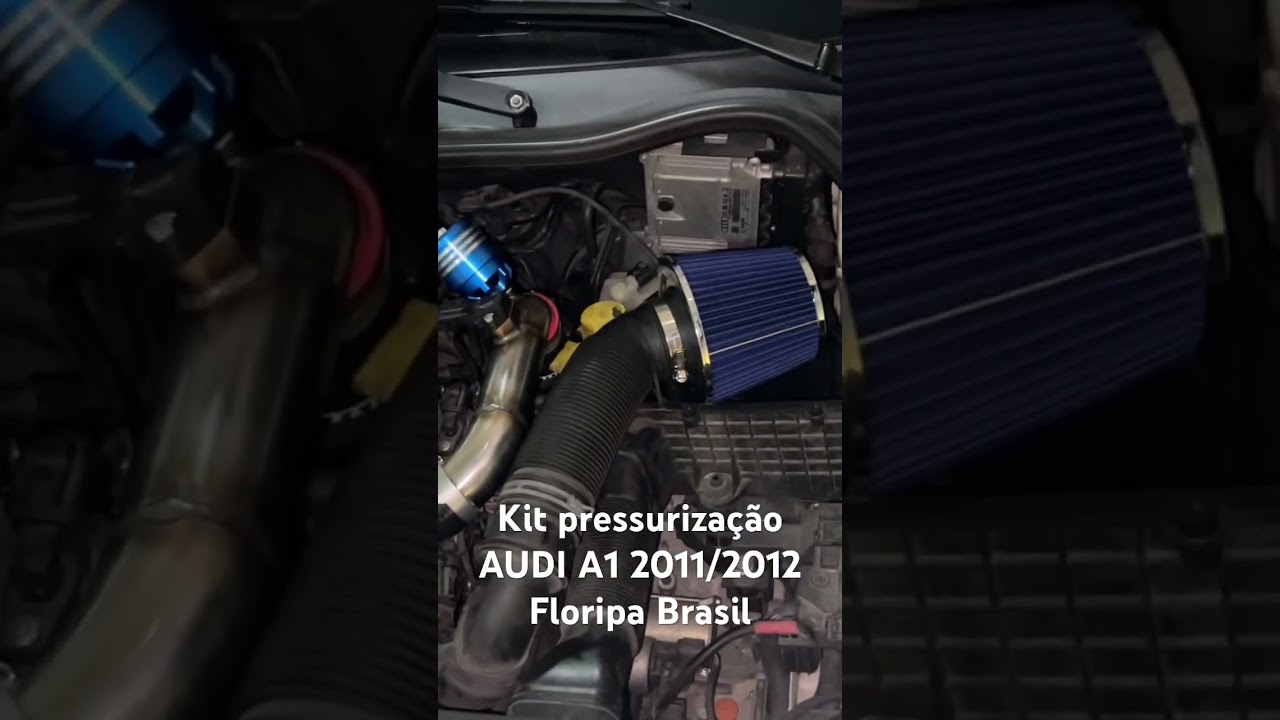 AUDI A1 COM KIT PRESSURIZAÇÃO TURBO E VÁLVULA FEITO PELA LSL CUSTON FLORIPA BRASIL 