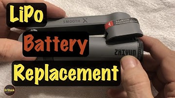 Zhiyun Smooth X Gimbal Rechargeable LiPo Battery Removal & Replacement