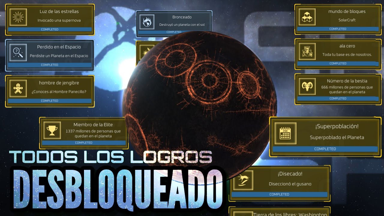 Todos los LOGROS SECRETOS de Solar Smash