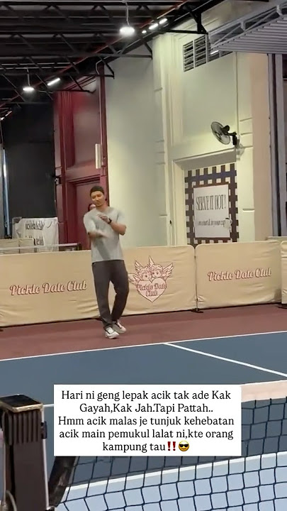 pickle ball with Fattah Amin #fattmira #fattahamin #amiraothman