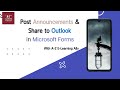 [Microsoft Teams #1] How to Post Announcements &amp; How to Share Outlook