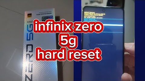 paano mag hard reset infinix zero 5g 2023