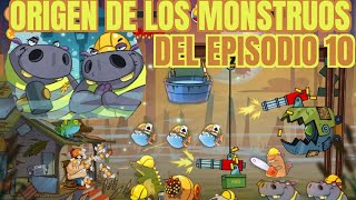 Origen de todos los monstruos del episodio 10 de Swamp Attack