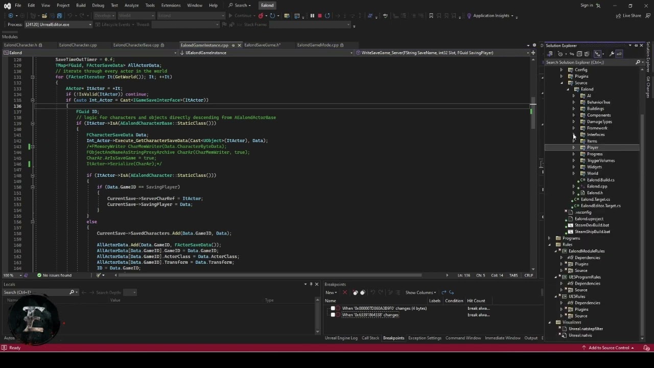 C++ Unreal UE5 - Save/Load Game (Multiplayer) part 1 - Saving