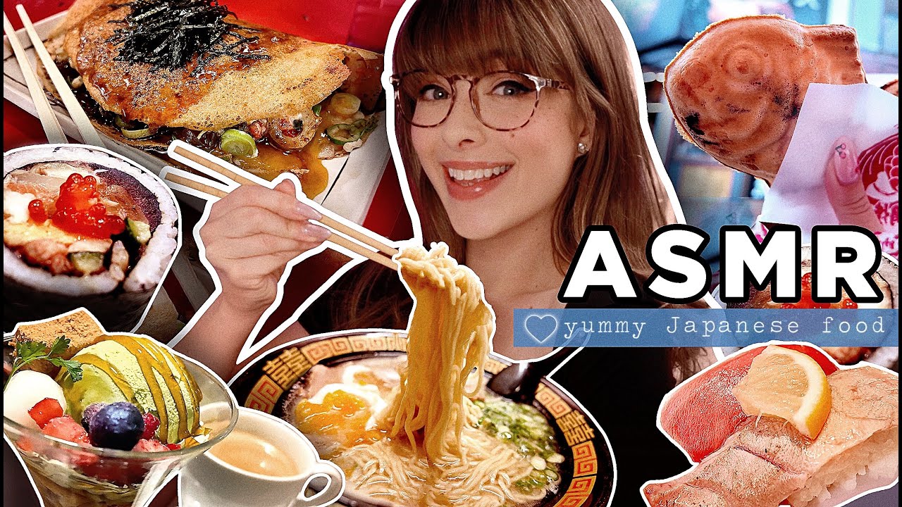 ASMR⊹˖ Everything I ate in Japan! 🇯🇵🍣🍡🍜🍙🍤🍱🐙