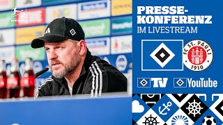 RE-LIVE: MATCHDAY-PRESSEKONFERENZ I 32. Spieltag I HSV vs. FC St. Pauli