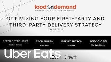 [Webinar] Optimizing Your Delivery Strategy - Uber Direct x Food on Demand | Uber Eats