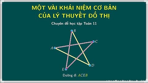 Một vài khái niệm cơ bản | Lý thuyết đồ thị | Chuyên đề học tập Toán 11