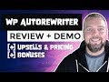 WP AutoRewriter Review & Demo With WP AutoRewriter Bonuses