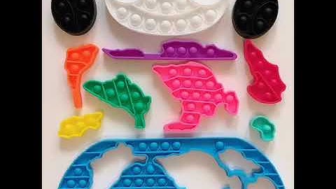 Mapa Mundi - Quebra-Cabeça Push Pop It Fidget