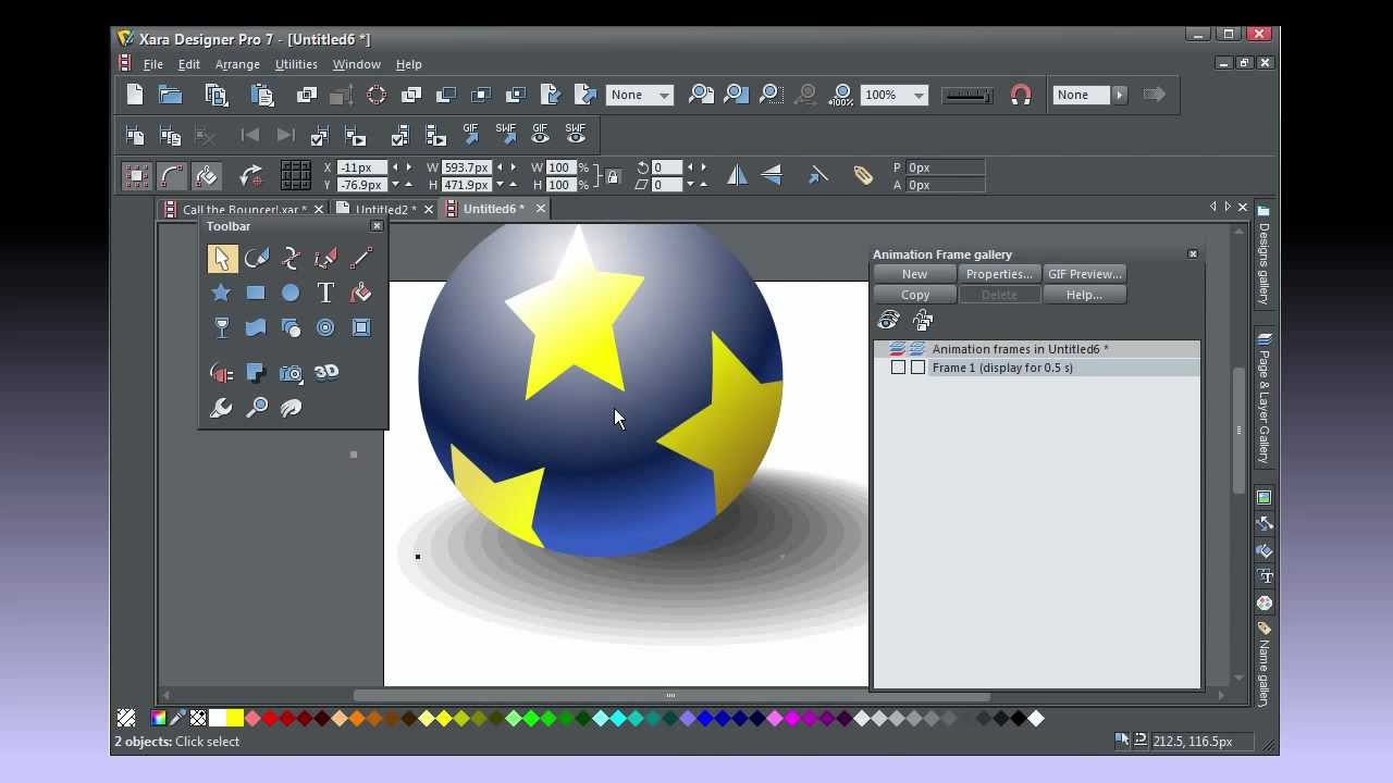 Update New Создание анимации в Xara Designer