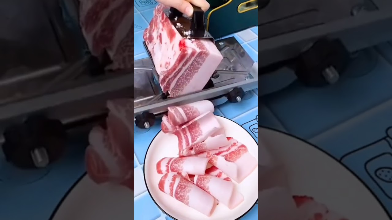 Dsyisvia Manual Frozen Meat Slicer，Stainless Steel Meat Cutter