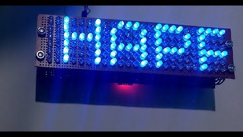 how to make wireless scrolling display board