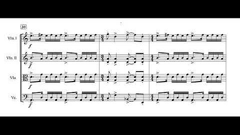 STRING QUARTET No. 1 (Movement I - Assertation)