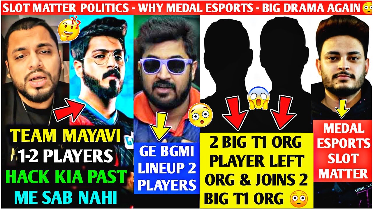 2 Big T1 Player LEFT & Join Other ORG😲Sid on Team Mayavi😳GE 2 New Player🥵Medal Esport Slot Matter