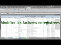 Partie 2  application de gestion du stock enregistrement et modification des factures