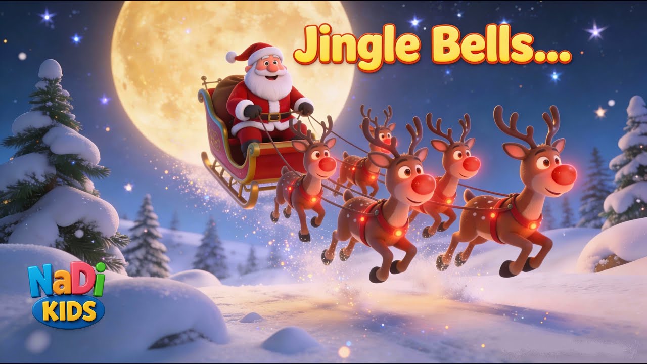 Jingle Bells 🔔 | Christmas Song for Kids | Nursery Rhyme & Holiday Music | Christmas Melody Song
