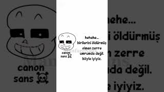 Fanon vs Canon #papyrus #frisk #undertale #gaster #sans #chara #memes #megalovania #animation