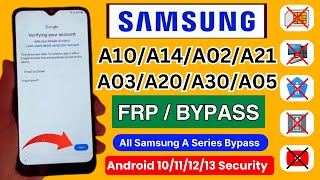 Samsung frp bypass A10,A14,A02,A21,A03,A05,A30,A20 | Without PC Unlock Google Account