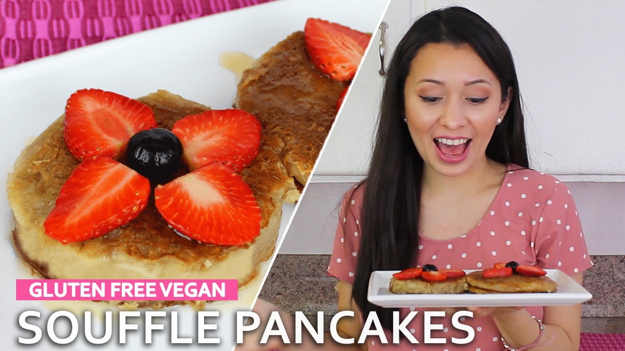Making Gluten Free and Vegan Fluffy Japanese Pancakes YouTube