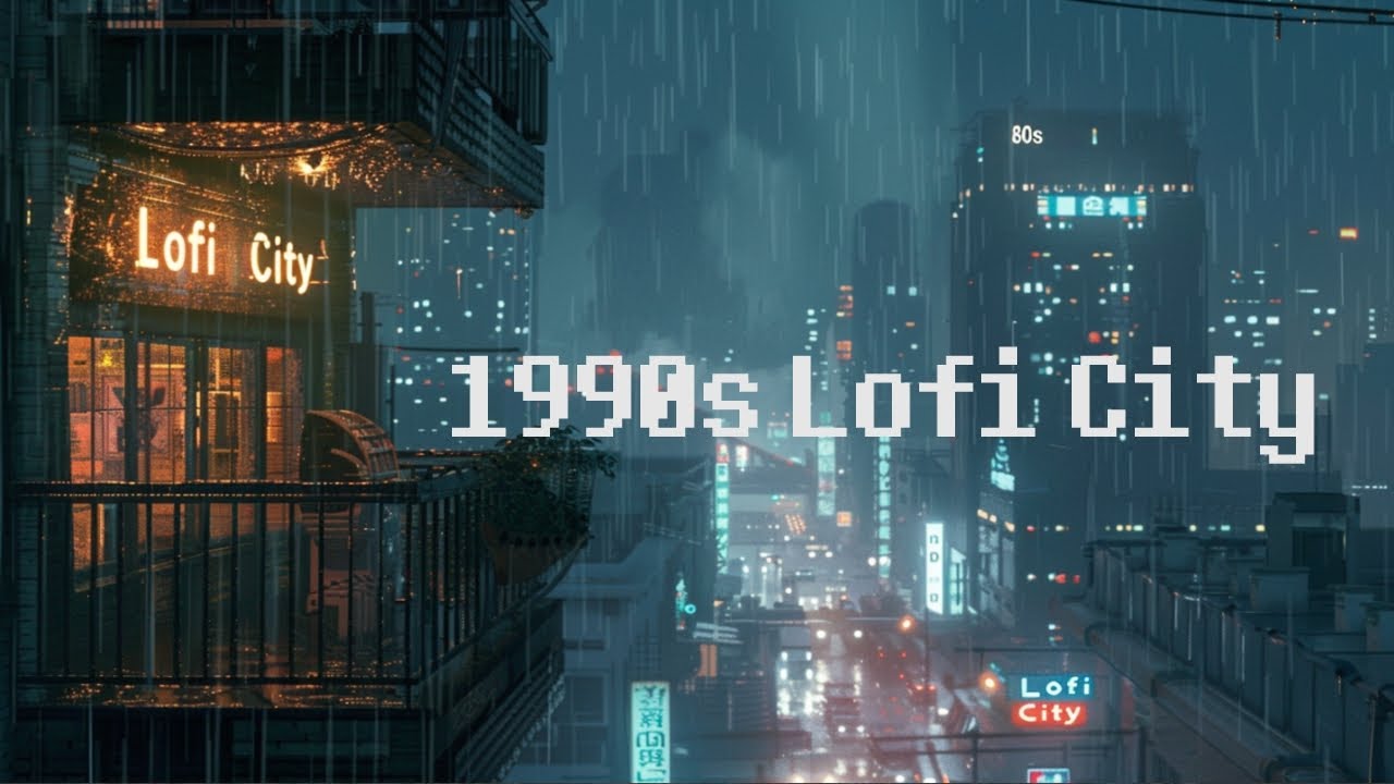 90's Lofi Night City 🌧️ Chill Rainy Lofi Hip Hop 🌃 Beats To Chill ...