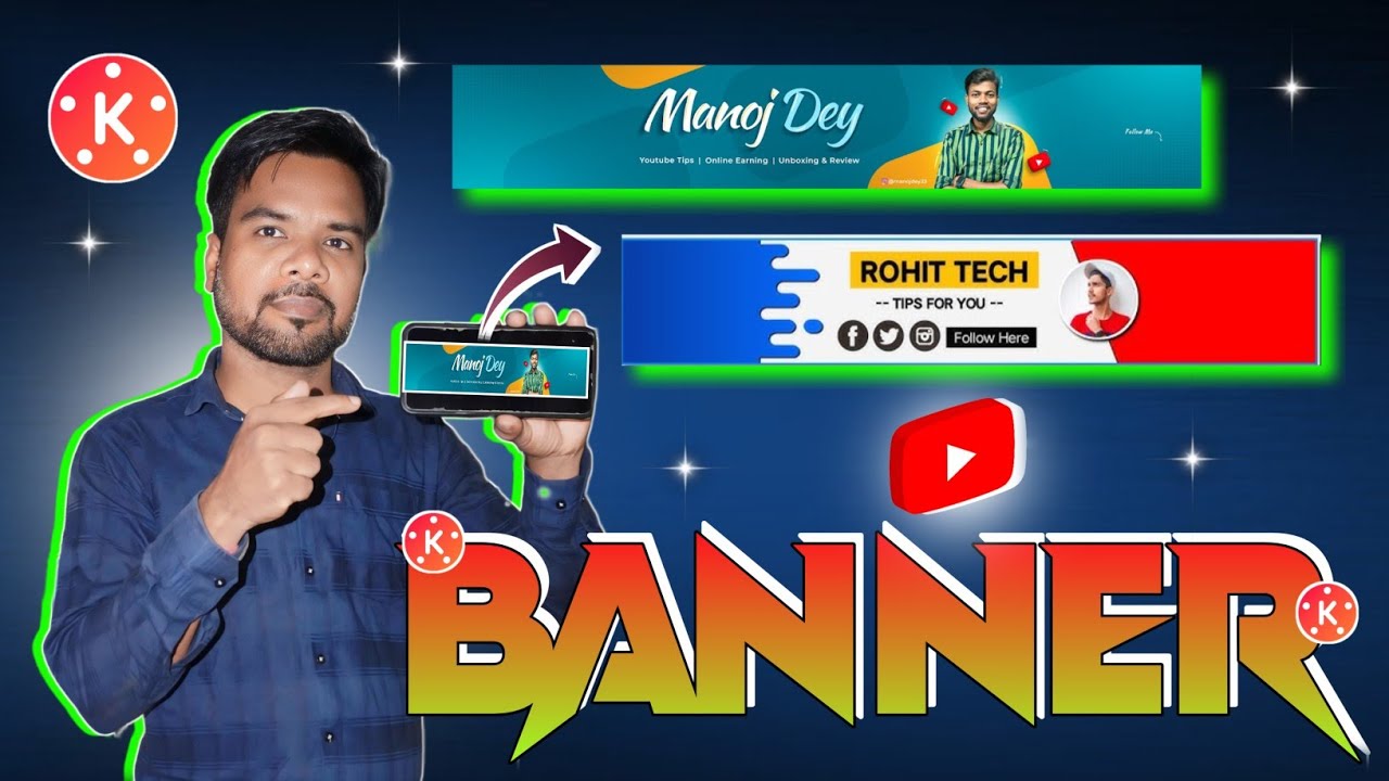 Kinemaster App से Youtube Banner बनाना सीखो!Mobile से Youtube Banner कैसे बनाएंगे?