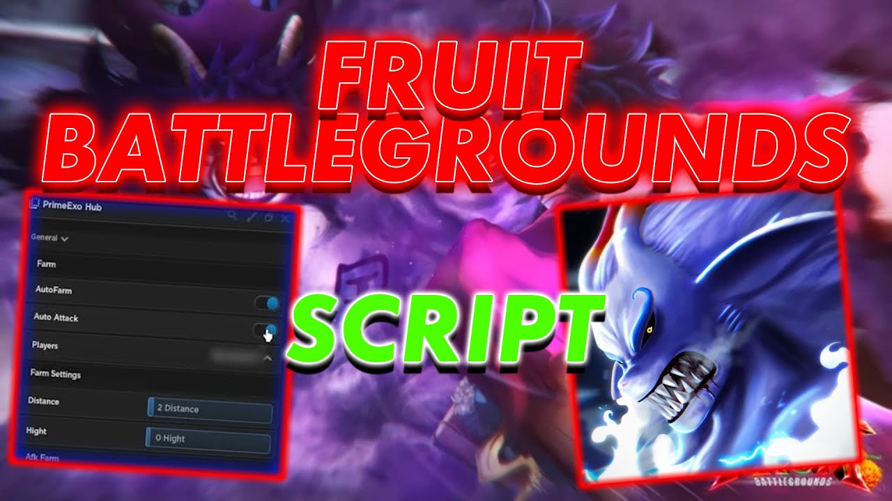 Fruit Battlegrounds Script Hack GUI Auto Farm, Auto Attack, Afk Farm