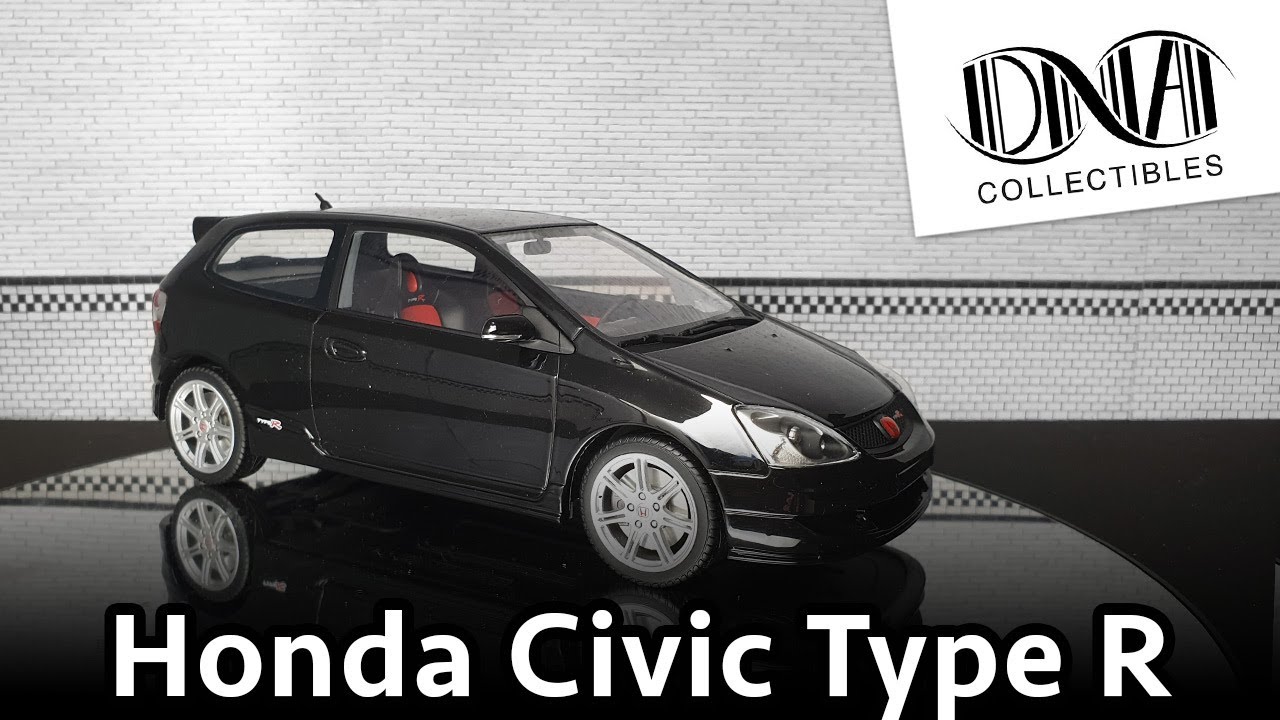 🚘 HONDA CIVIC TYPE R EP3, DNA Collectibles 1/18 (DNA000036) #9 - YouTube