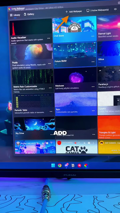 Animated PC Wallpaper (so clean 🤤) #shorts