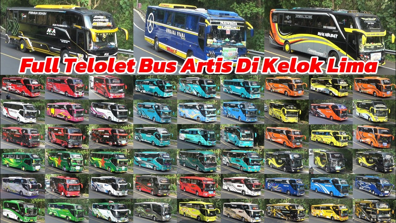 Full Telolet Bus Artis Di Kelok Lima 🔥
