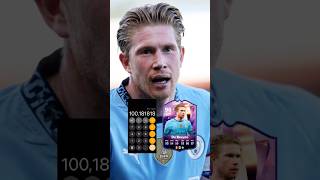 Calculating Kevin De Bruyne FC25 Rating #shorts