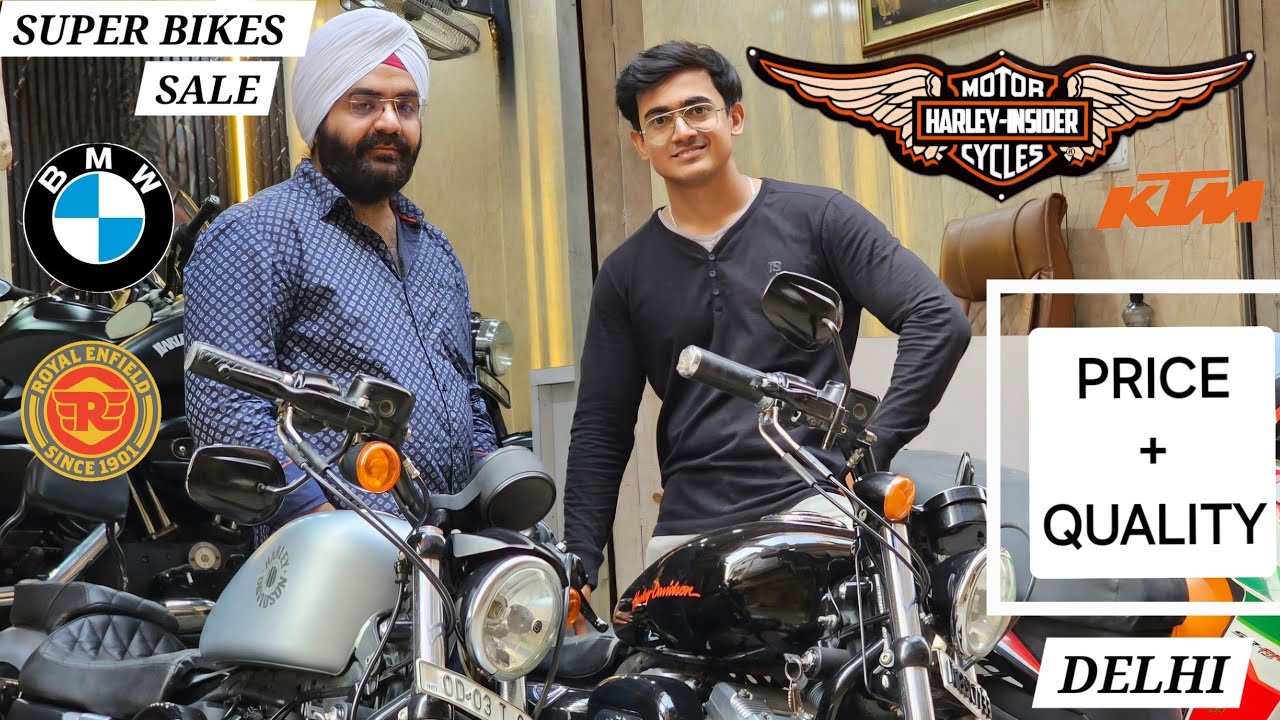 Top Super Bikes seller in Delhi Karol Bagh | Harley Davidson 48, Iron 883, BMW, KTM, RE.