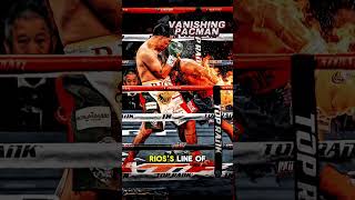 Pacquiao spinning around and brilliant footwork