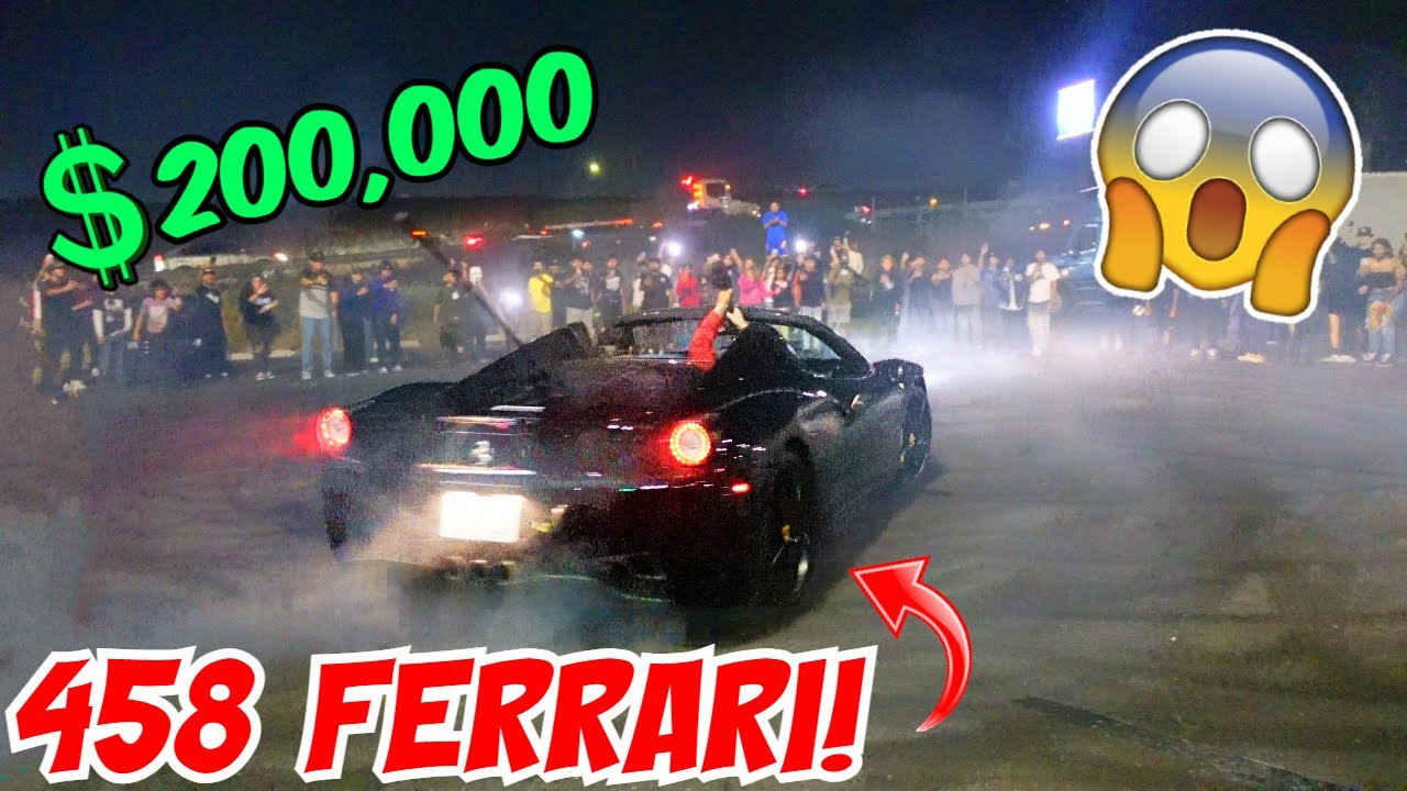 458 FERRARI GETS SIDEWAYS IN THE DRIFT PIT! 2-Steppers & MORE!