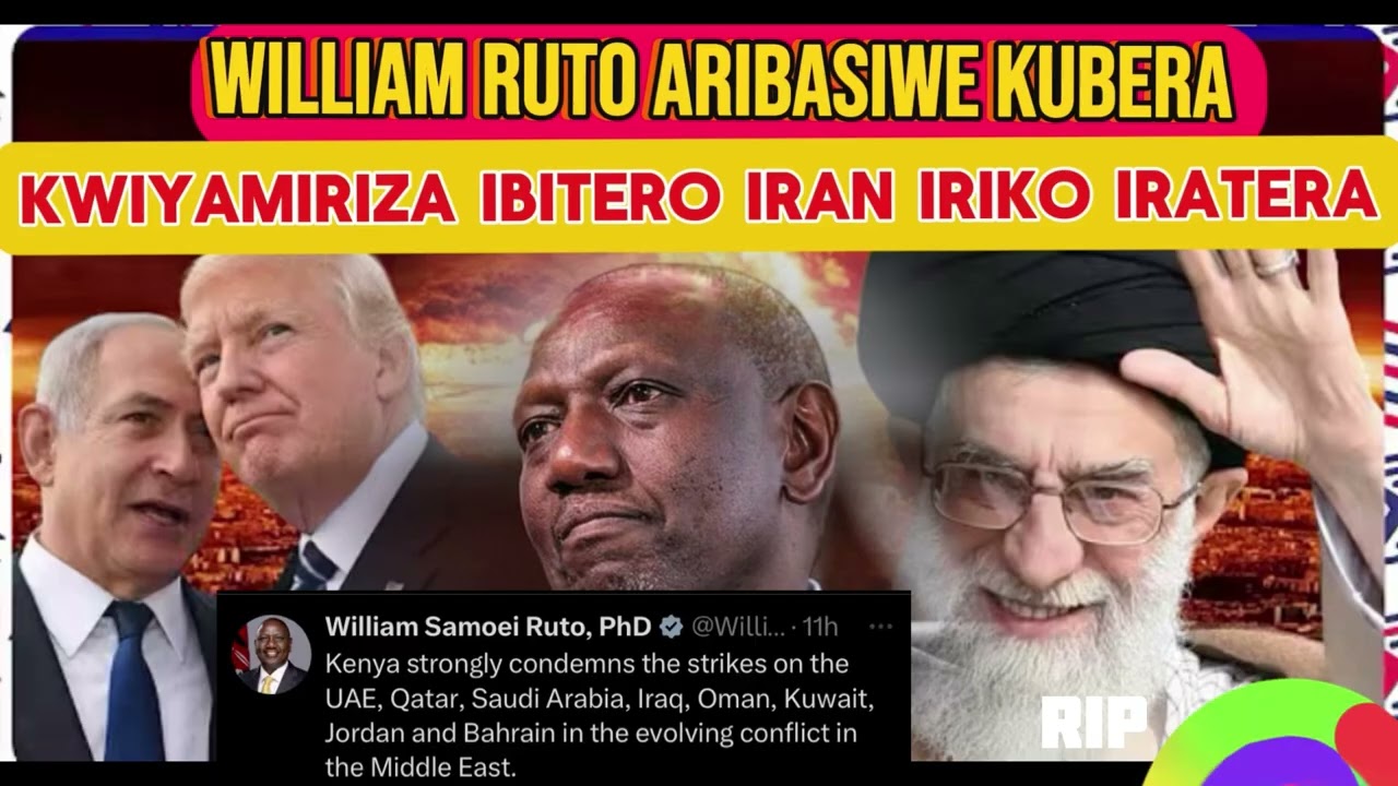 RUTO ARIBASIWE KURI X INYUMA YO KWAMAGANA IBITERO IRAN IRIKO IRAKORA